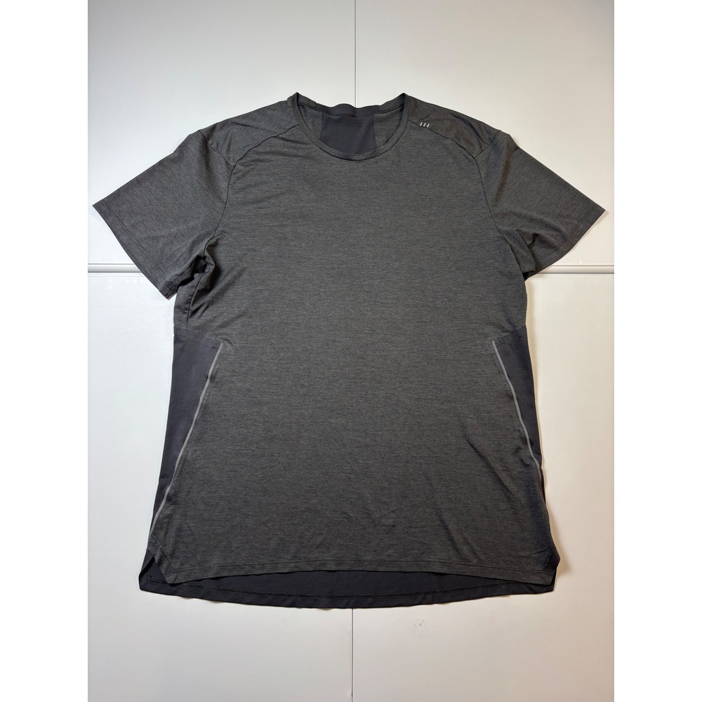 Lululemon Fast and Free Short Sleeve Shirt Mens L Gray Athletic Running Tee